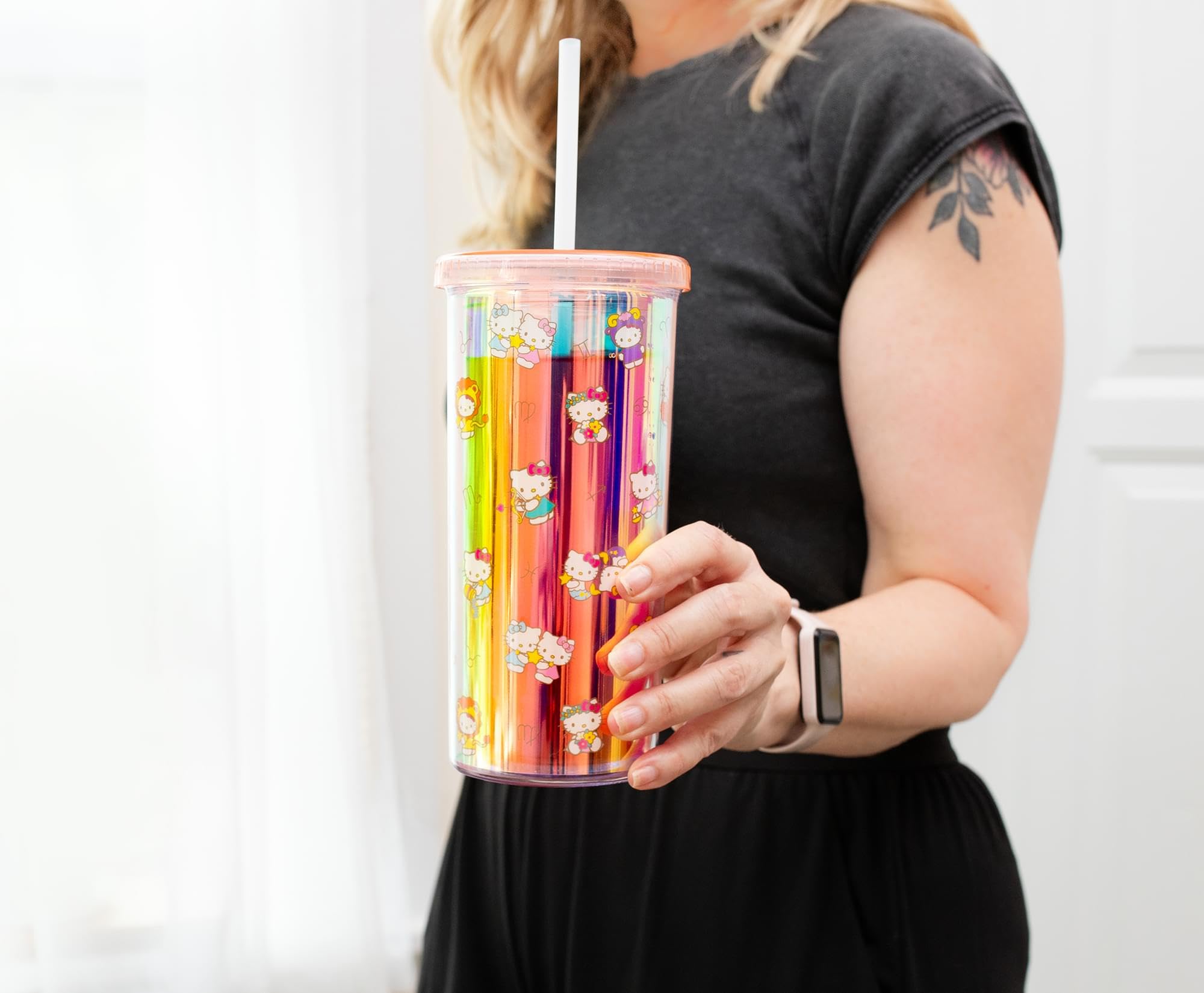Foto 7 | Copa Carnival Silver Buffalo Sanrio Hello Kitty Zodiac 590 Ml - Venta Internacional.