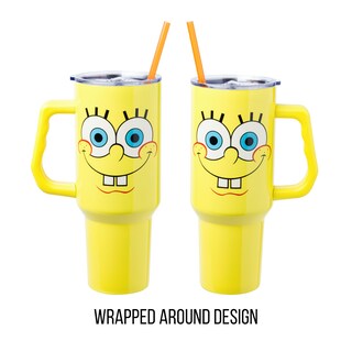 Foto 3 | Vaso Silver Buffalo Spongebob Squarepants De Acero Inoxidable De 1 2 L - Venta Internacional.