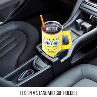 Foto 4 | Vaso Silver Buffalo Spongebob Squarepants De Acero Inoxidable De 1 2 L - Venta Internacional.