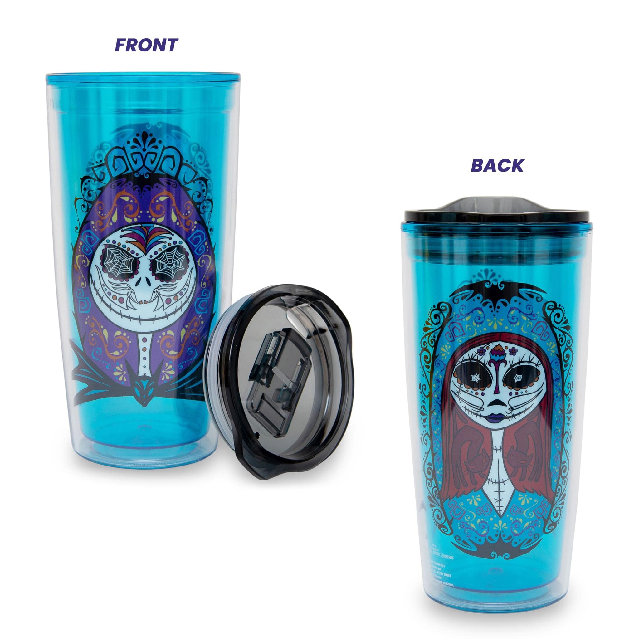 Foto 2 | Vaso De Viaje Toynk Disney Nightmare Before Christmas  600 Ml - Venta Internacional.