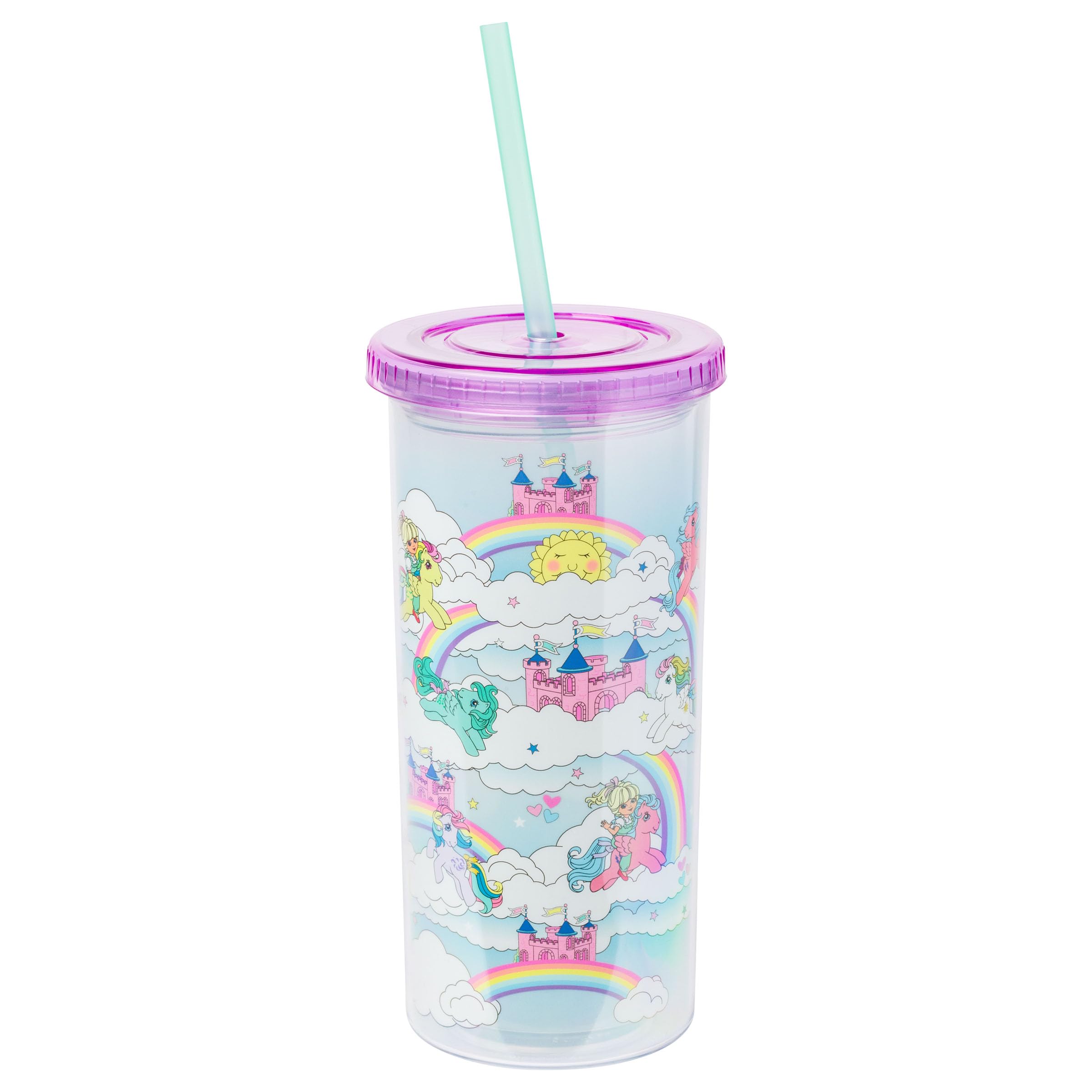 Foto 2 pulgar | Cold Cup Silver Buffalo My Little Pony 590 Ml Con Tapa Y Pajita - Venta Internacional.
