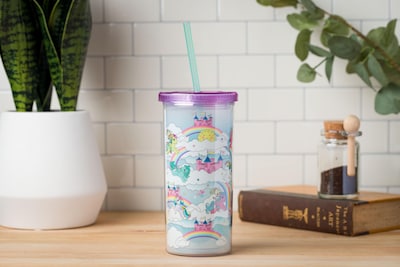 Foto 4 | Cold Cup Silver Buffalo My Little Pony 590 Ml Con Tapa Y Pajita - Venta Internacional.