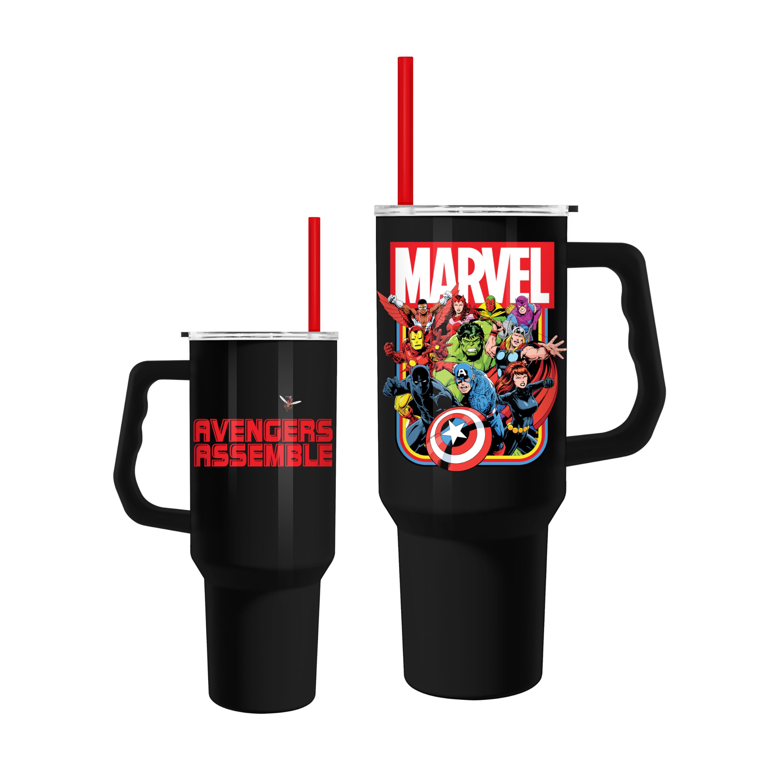 Foto 1 | Vaso Plateado Buffalo Marvel Avengers De Acero Inoxidable De 1 2 L - Venta Internacional.