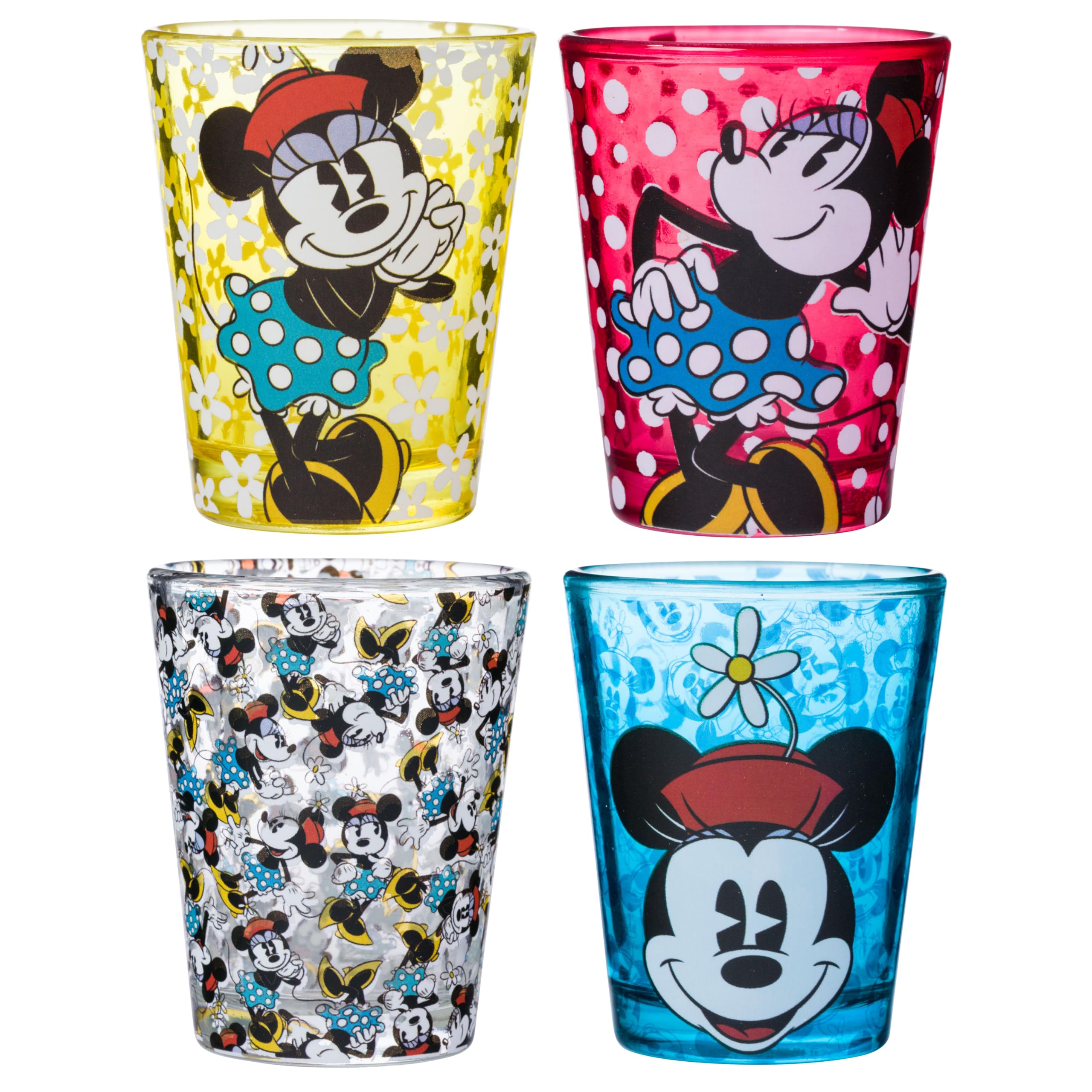 Foto 2 pulgar | Set De Minigafas Silver Buffalo Disney Vintage Minnie Mouse - Venta Internacional.