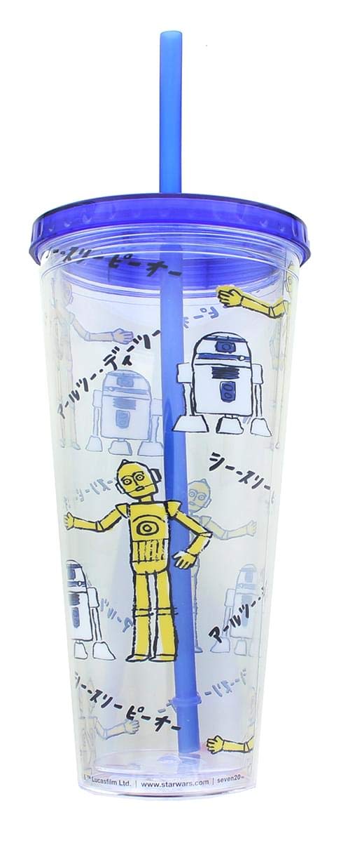Foto 3 pulgar | Vaso Se7en20 Star Wars Kanji Droids R2d2/c3po De Plástico - Venta Internacional.