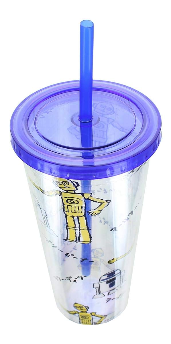 Foto 7 pulgar | Vaso Se7en20 Star Wars Kanji Droids R2d2/c3po De Plástico - Venta Internacional.