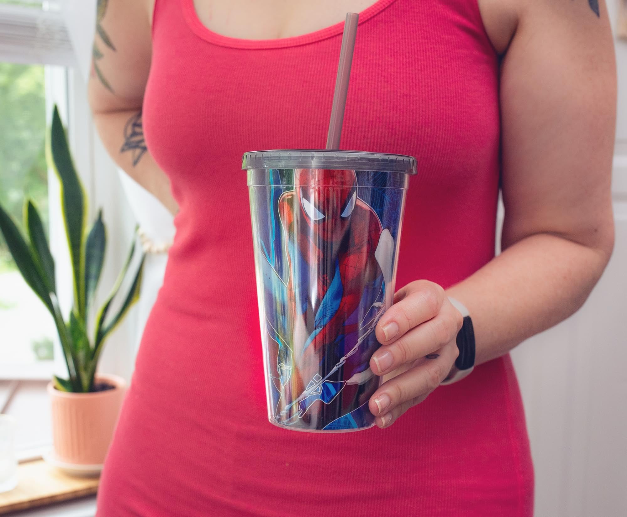 Foto 7 pulgar | Vaso Frío Silver Buffalo Marvel Spider-man Vs Venom 473 Ml - Venta Internacional.