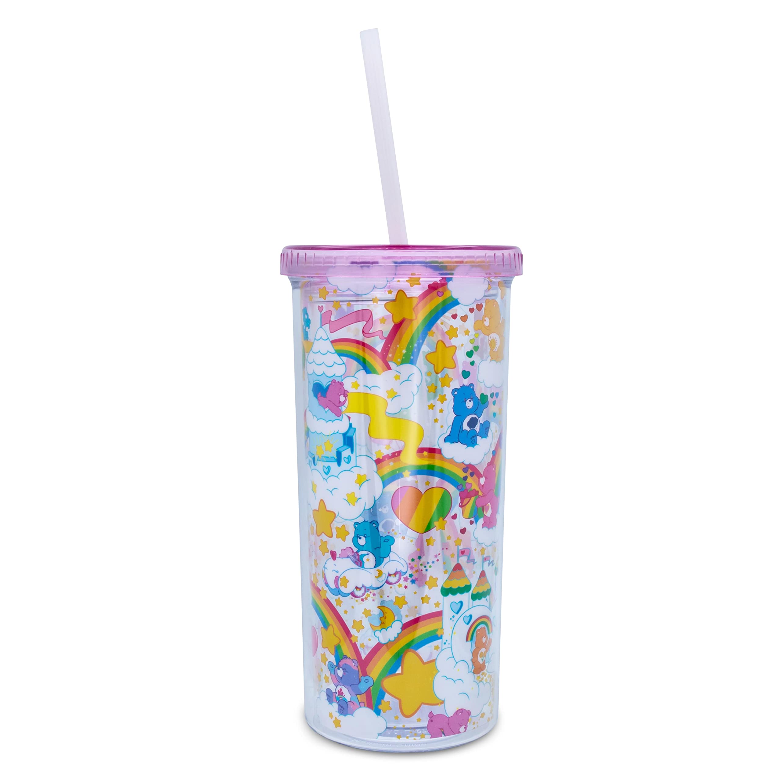 Foto 3 pulgar | Copa Carnival Cup Silver Buffalo Care Bears Rainbow Stars  600 Ml - Venta Internacional.