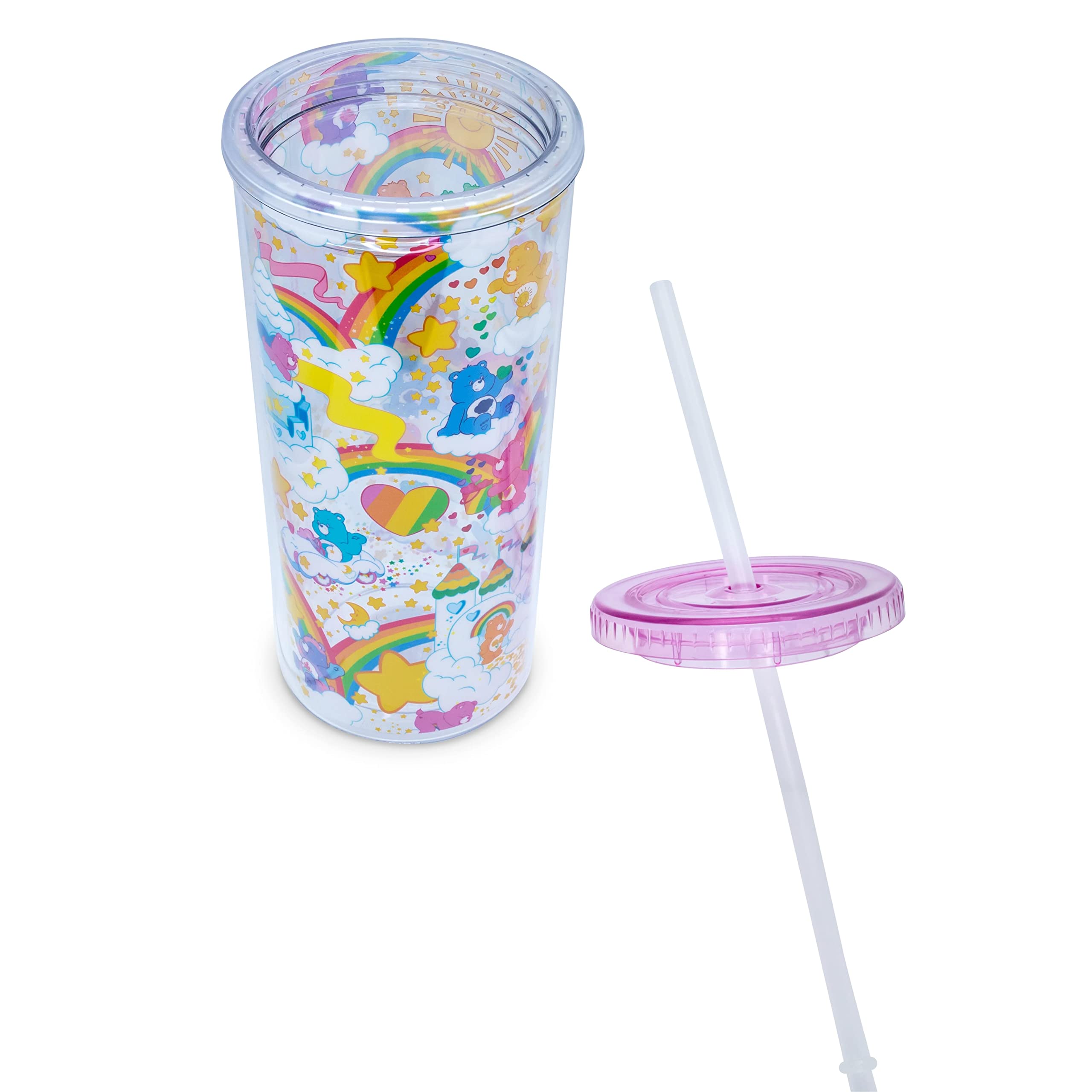 Foto 4 pulgar | Copa Carnival Cup Silver Buffalo Care Bears Rainbow Stars  600 Ml - Venta Internacional.