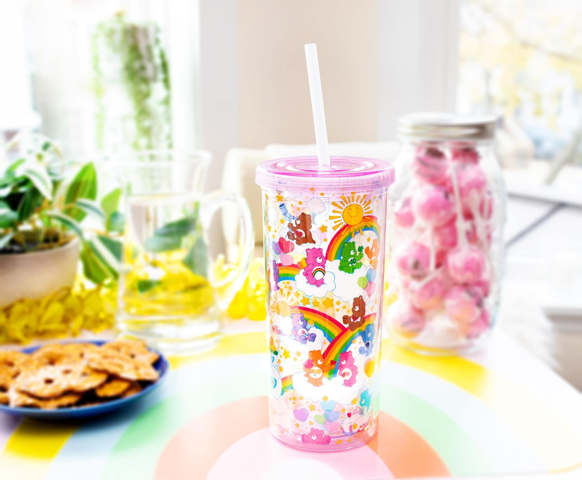 Foto 5 pulgar | Copa Carnival Cup Silver Buffalo Care Bears Rainbow Stars  600 Ml - Venta Internacional.