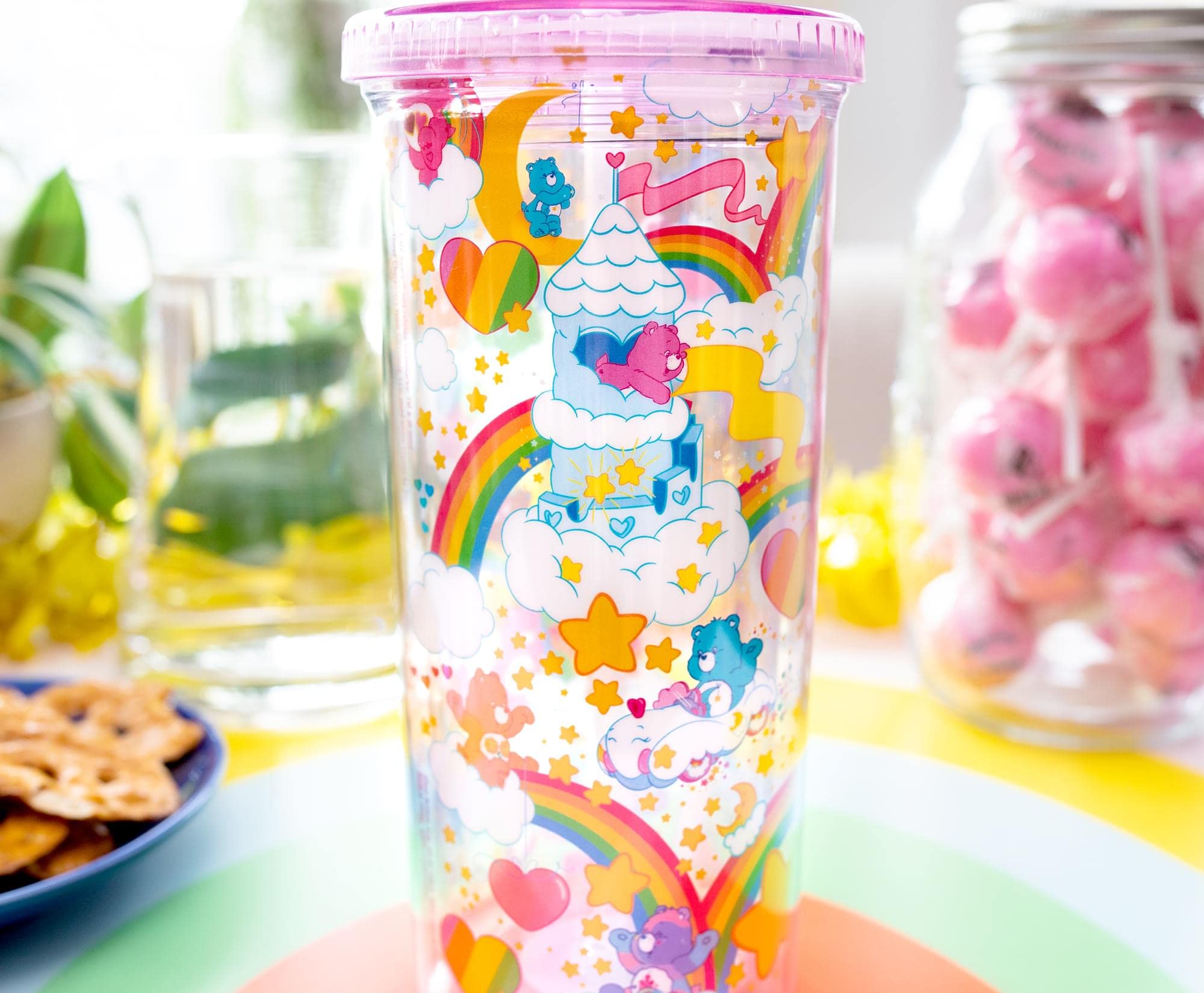 Foto 6 | Copa Carnival Cup Silver Buffalo Care Bears Rainbow Stars  600 Ml - Venta Internacional.
