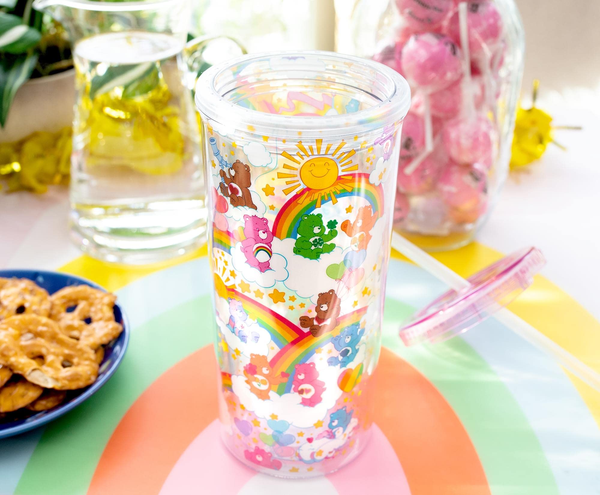 Foto 7 | Copa Carnival Cup Silver Buffalo Care Bears Rainbow Stars  600 Ml - Venta Internacional.