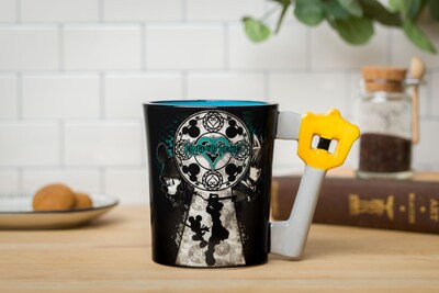 Foto 2 | Taza De Cerámica Plateada Con Diseño De Buffalo Disney Kingdom Hearts 20 Ml Diseño De Mickey - Venta Internacional.