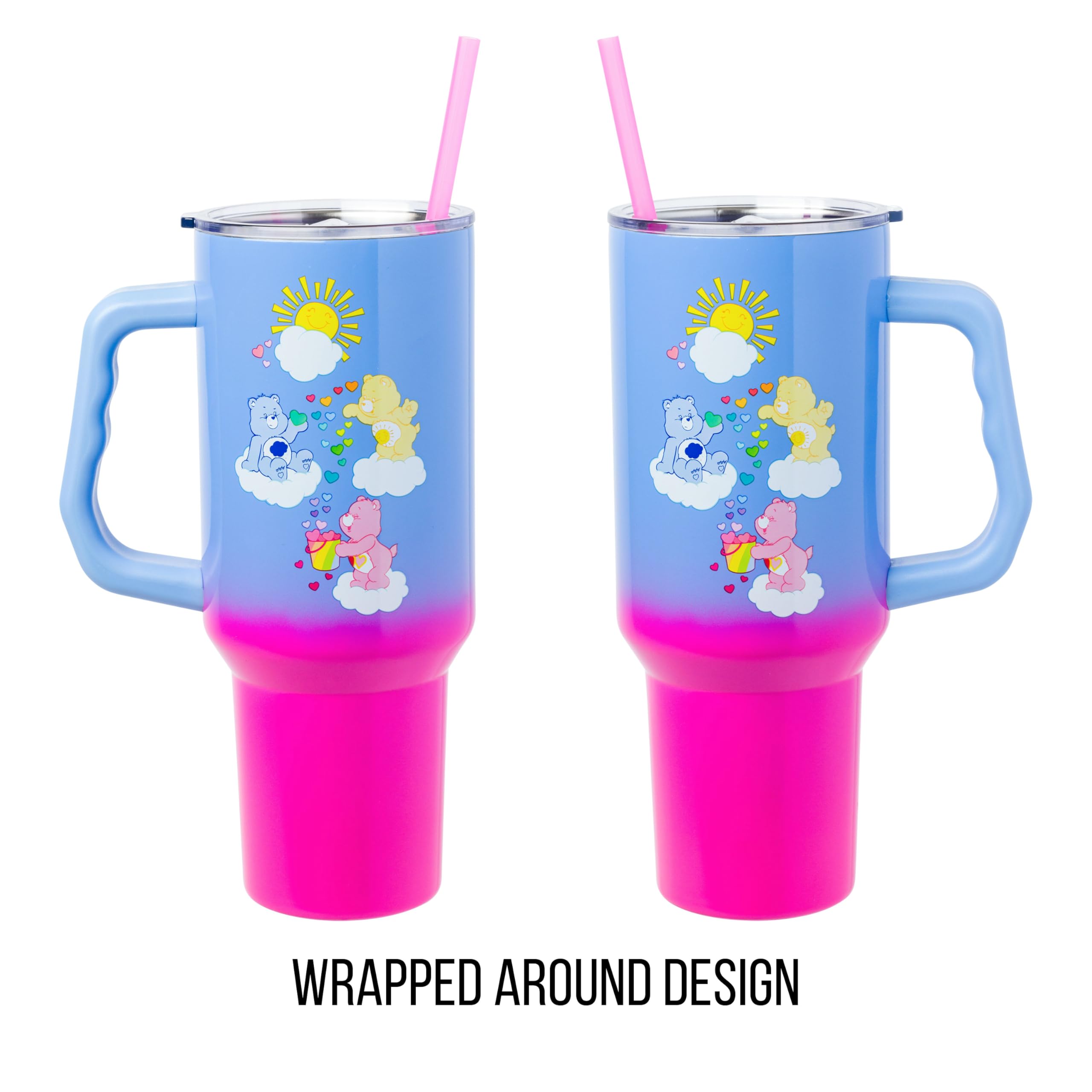 Foto 3 pulgar | Vaso De Viaje Silver Buffalo Care Bears De Acero Inoxidable De 1 2 L - Venta Internacional.