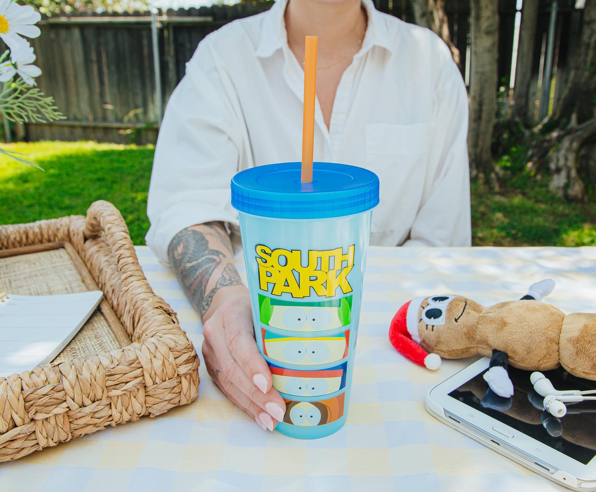 Foto 4 | Vaso De Viaje Plateado Con Personajes De Buffalo South Park  700 Ml - Venta Internacional.