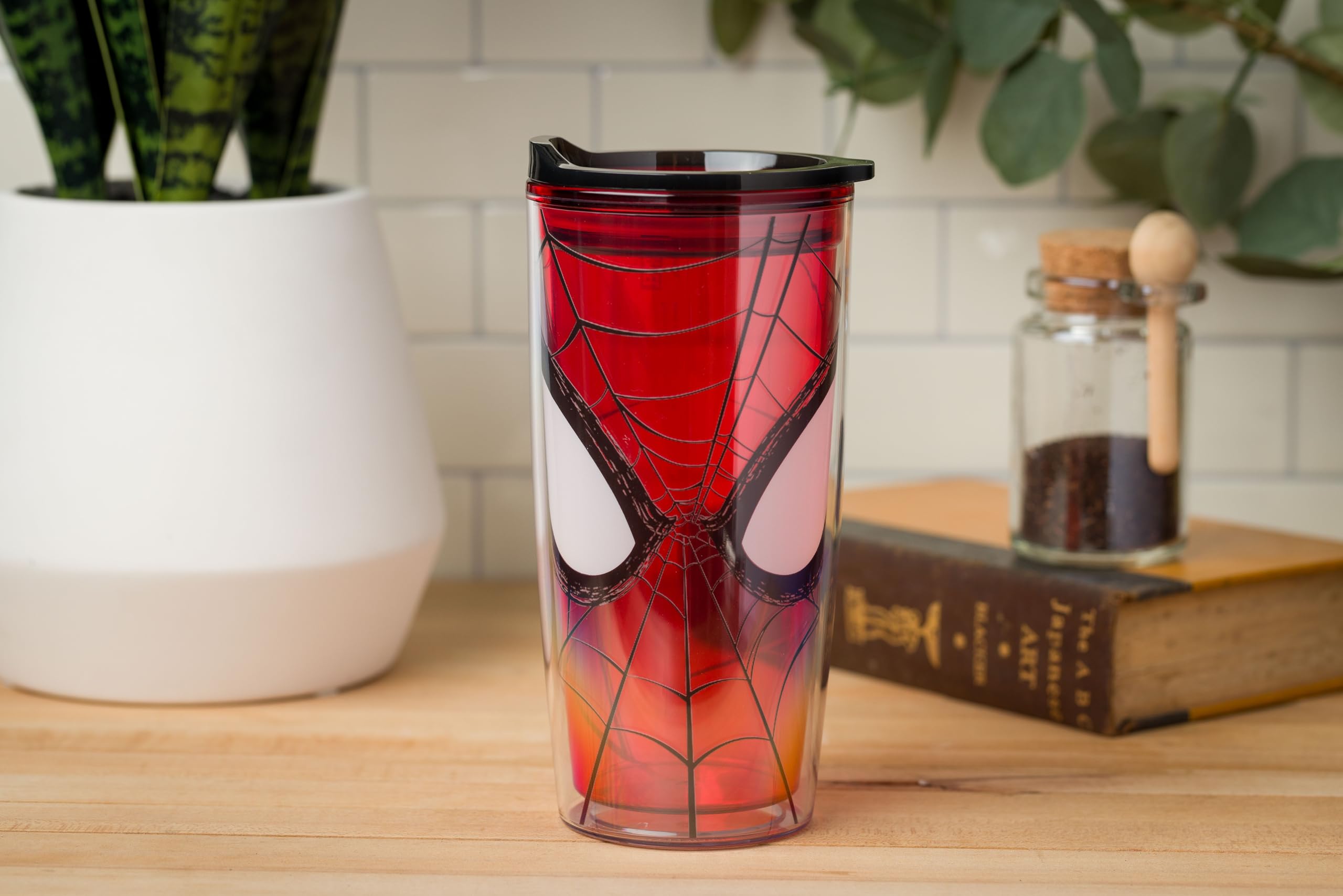 Foto 5 pulgar | Vaso De Viaje Plateado Buffalo Marvel Spiderman 600 Ml - Venta Internacional.
