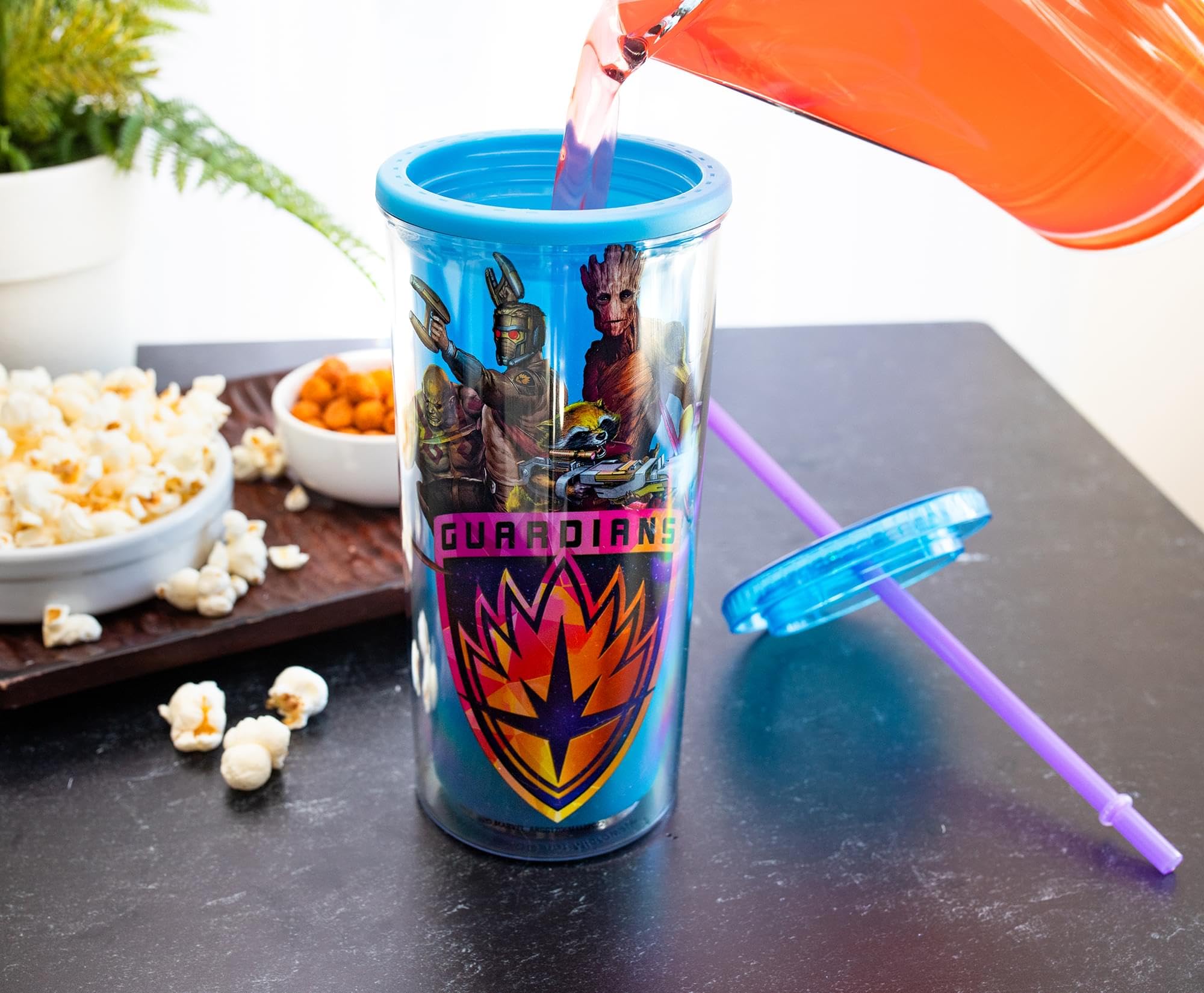 Foto 5 | Vaso De Viaje Silver Buffalo Marvel Guardianes De La Galaxia - Venta Internacional.