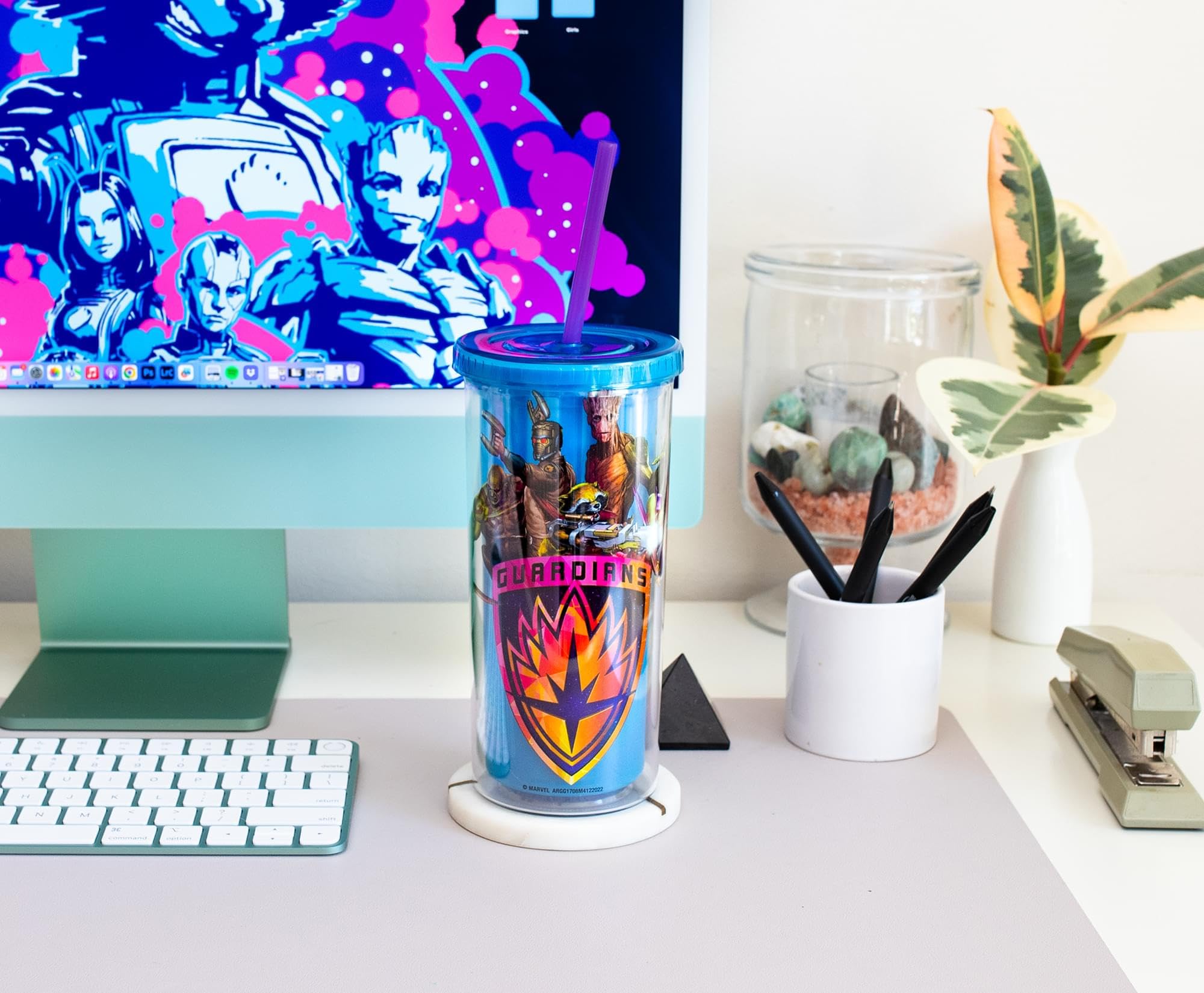 Foto 6 | Vaso De Viaje Silver Buffalo Marvel Guardianes De La Galaxia - Venta Internacional.