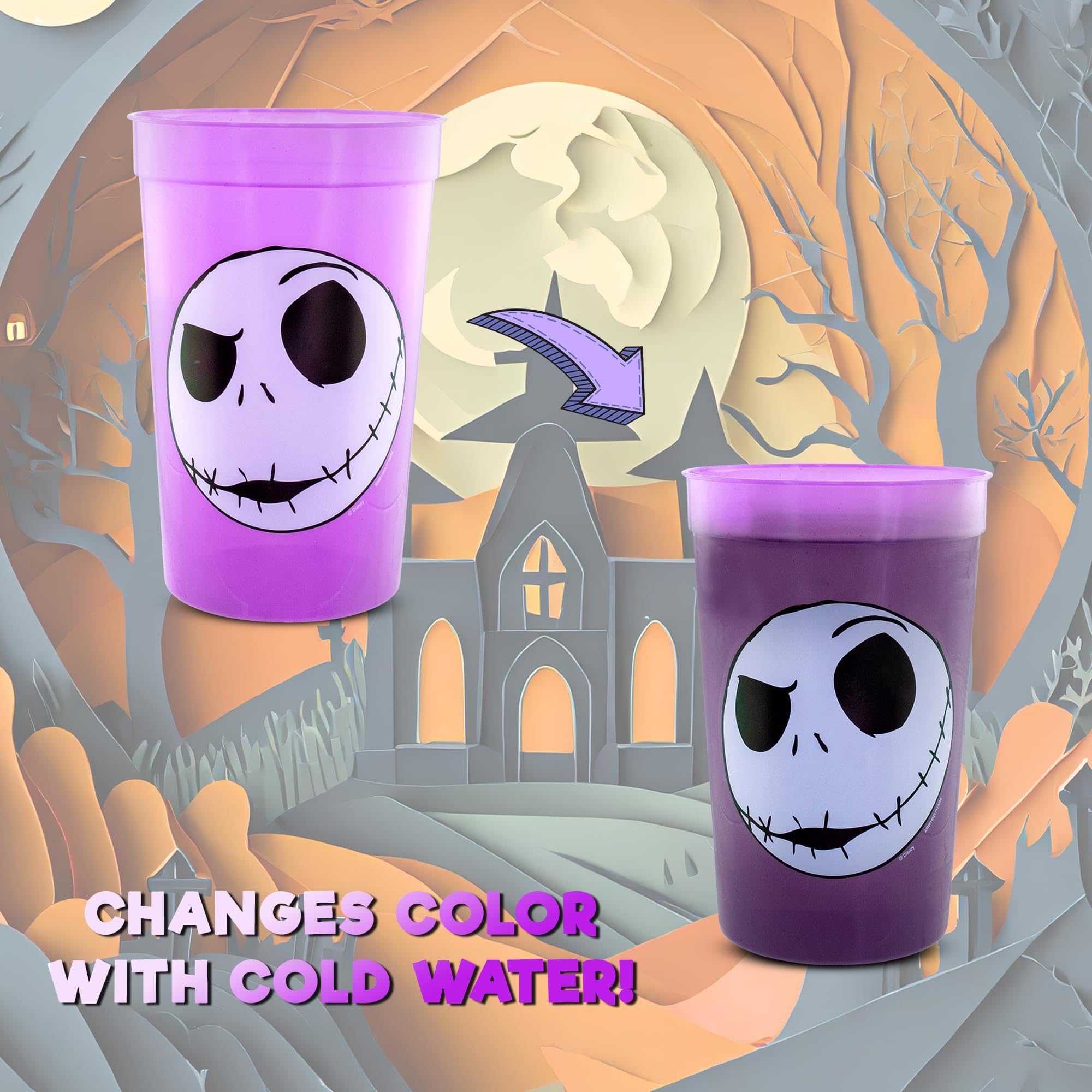 Foto 3 | Set De Tazas Silver Buffalo Disney Nightmare Before Christmas - Venta Internacional.