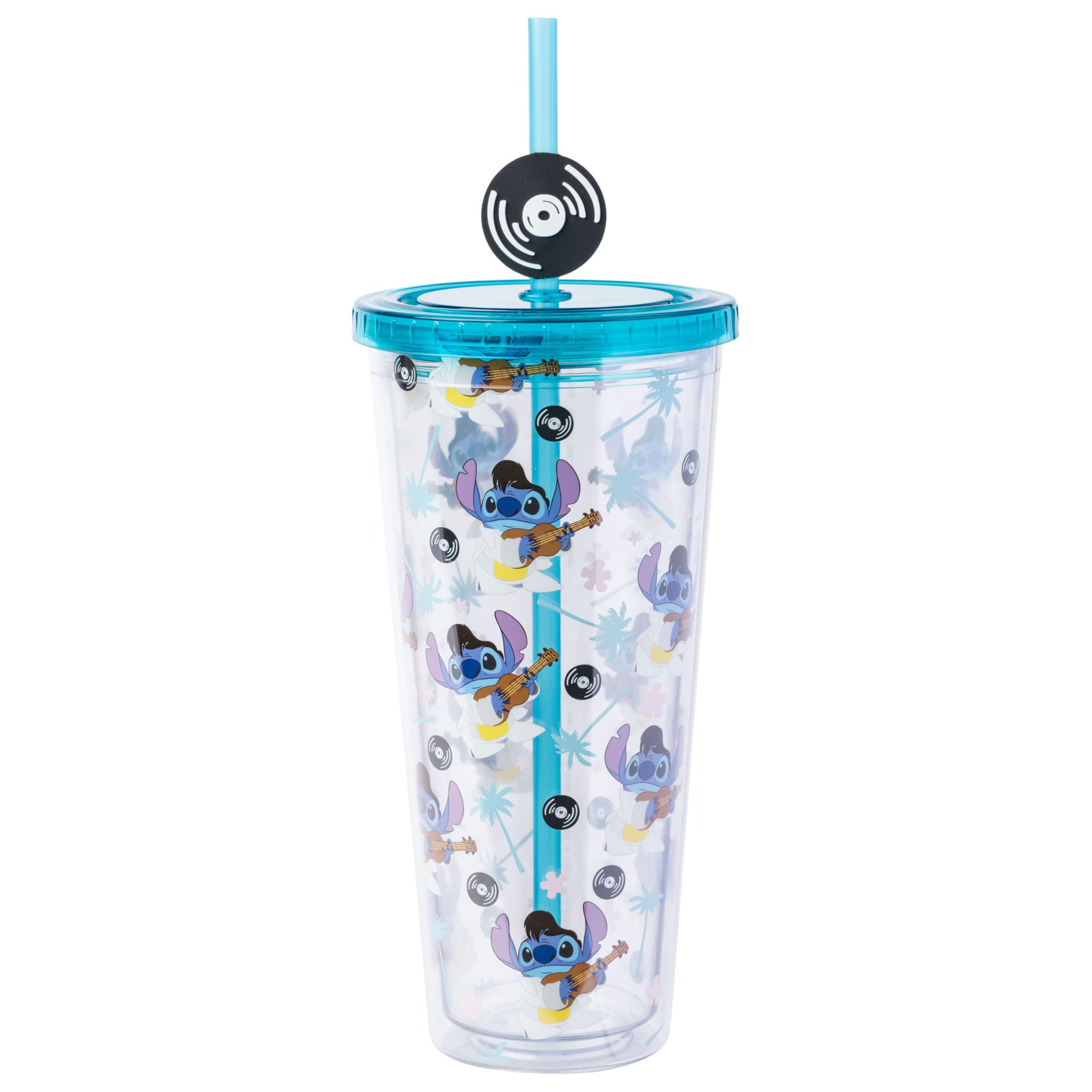 Foto 2 pulgar | Vaso Frío Silver Buffalo Disney Lilo And Stitch Elvis 700 Ml - Venta Internacional.