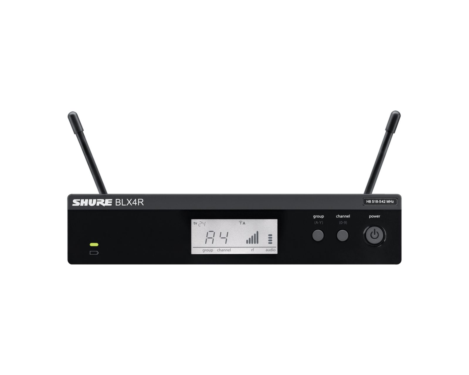 Receptor Inalámbrico Shure Blx4r color Negro