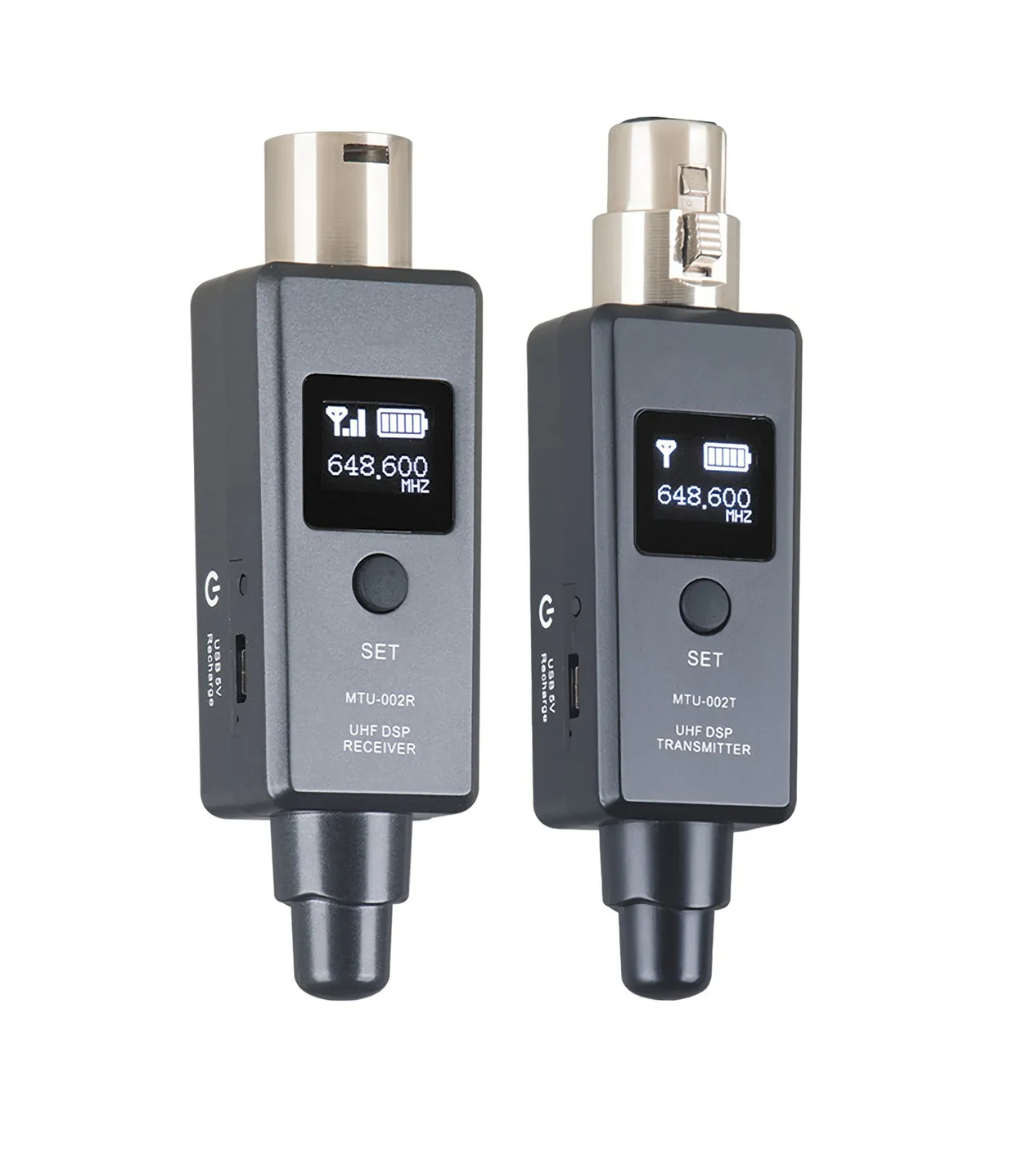 Foto 1 | Sistema de Receptor y Transmisor Malubero Uhf para Micrófono Inalámbrico color Negro