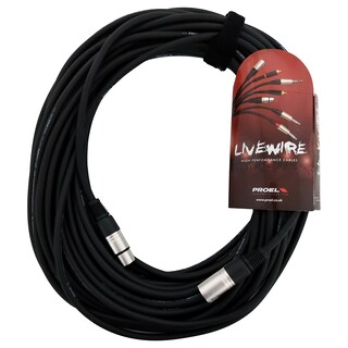 Foto 2 | Cable para Micrófono Proel LW MC250LU15 XLR Hembra de 3 Pines a XLR Macho de 3 Pines 15 m