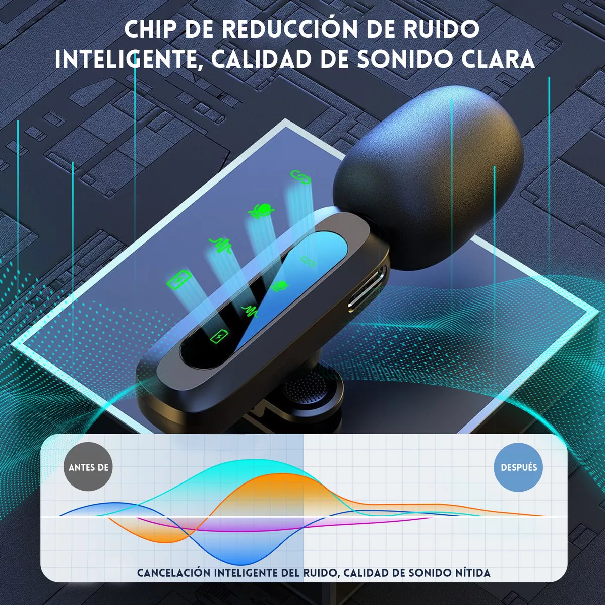 Foto 4 pulgar | Micrófono De Solapa Inalámbrico Eo Safe Imports Esi-15716 Gris