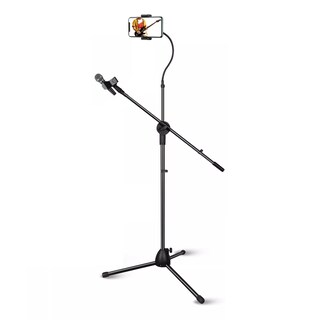 Foto 1 | Tripie Soporte Para Micrófono Con Teléfono Pedestal Atril Eo Safe Imports Esi-16084 Negro