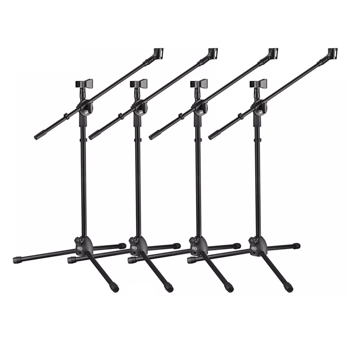 Foto 2 pulgar | Set 4 Soportes De Micrófono Eo Safe Imports Esi-7510 Negro