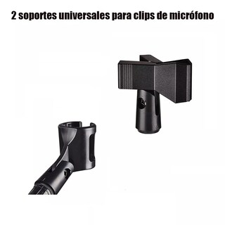 Foto 4 | Set 4 Soportes De Micrófono Eo Safe Imports Esi-7510 Negro