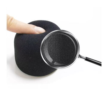 Foto 3 | Funda Para Micrófono Bomge 6 Paquetes De Esponja Lab.,g, Negro