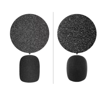 Foto 4 | Funda Para Micrófono Bomge 6 Paquetes De Esponja Lab.,g, Negro