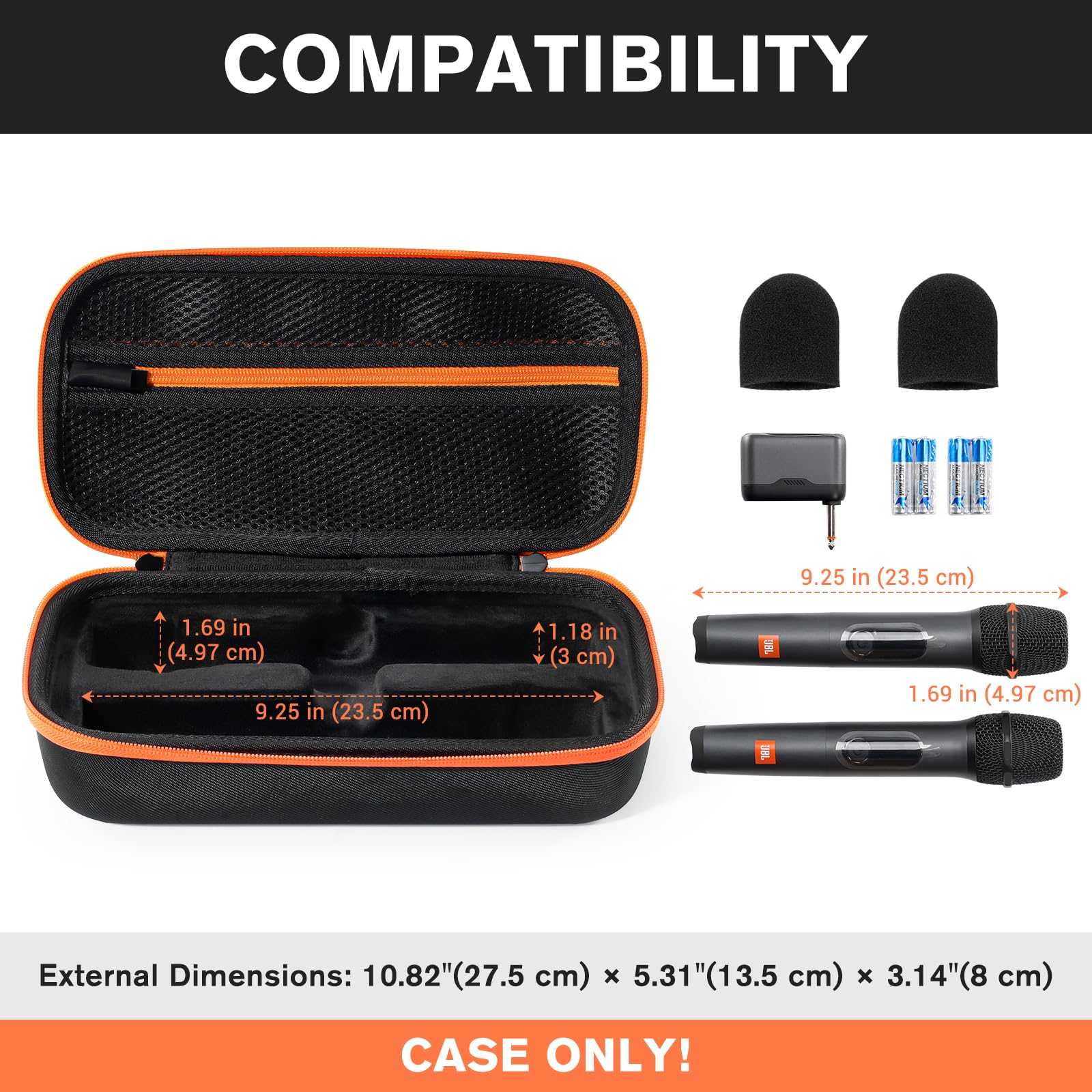 Foto 2 | Funda De Micrófono Procase Para Jbl Wireless Two Micrófonos Syst - Venta Internacional.