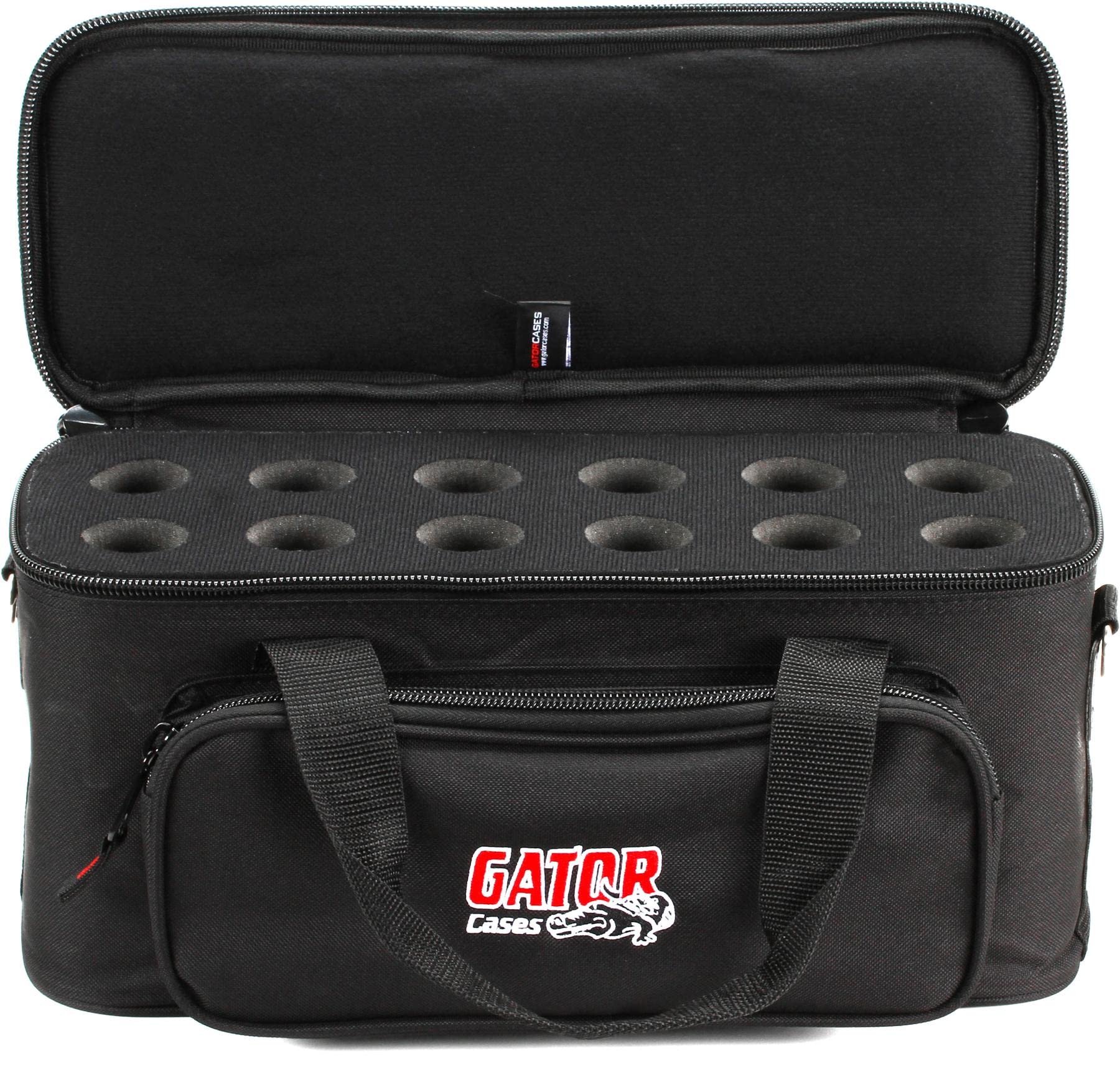 Foto 2 pulgar | Funda Acolchada Para Micrófono Gator Gm-12b Con 12 Ranuras - Venta Internacional.