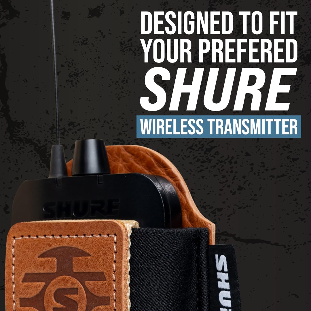 Foto 4 pulgar | Funda Portátil Inalámbrica Para Transmisor Shure, Piel De Primera Calidad - Venta Internacional.