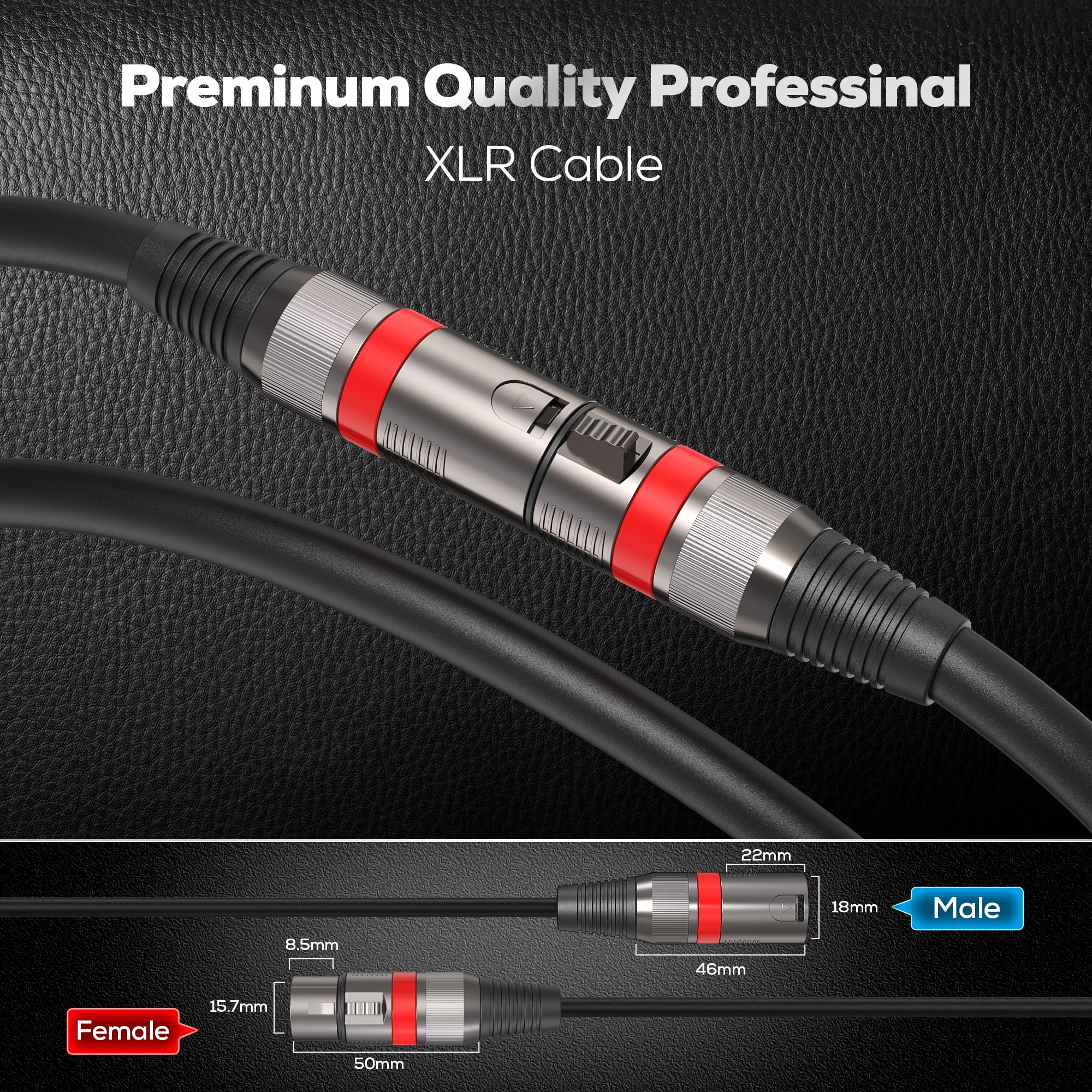 Foto 6 pulgar | Cables Xlr Bietrun De 30 M, 2 Paquetes, Premium, Resistentes Y Balanceados - Venta Internacional.
