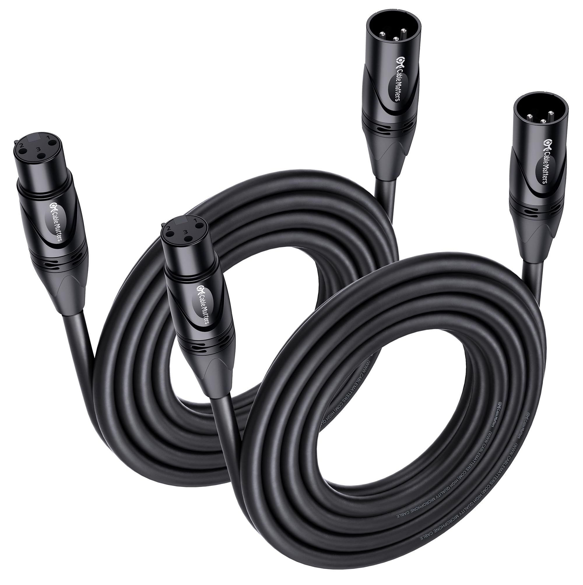 Foto 1 | Cable De Micrófono Matters Xlr A Xlr, Paquete De 2 Unidades - Venta Internacional.