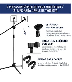 Foto 3 | Xtellar Profesional Pedestal Doble Boom Para Micrófono - Atril De Poder Y Elegancia.
