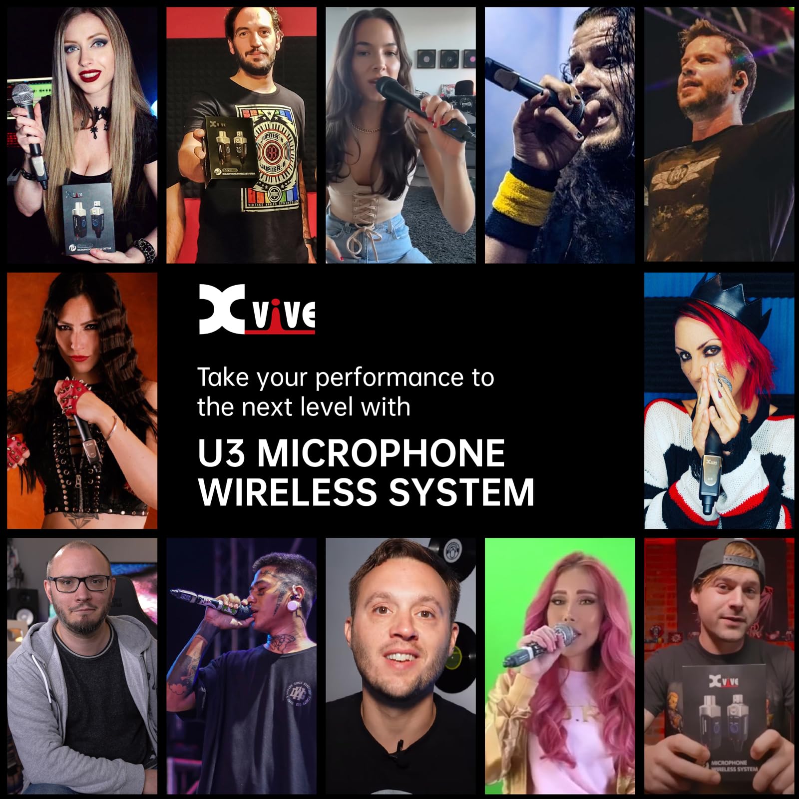 Foto 7 | Sistema De Micrófono Inalámbrico Transmisor Xlr Inalámbrico Xvive U3 - Venta Internacional.