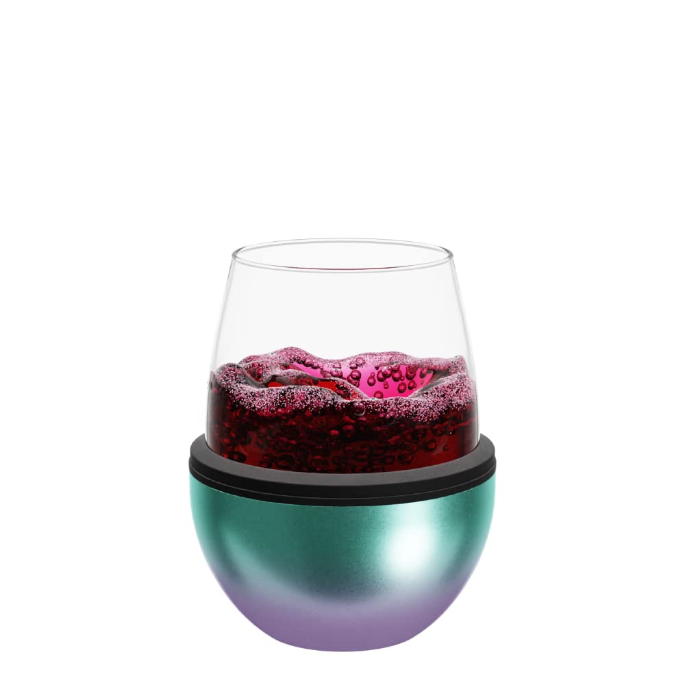 Foto 2 pulgar | Copa De Vino Asobu Stemless De 450 Ml Con Funda Aislante En Forma De Unicornio - Venta Internacional.