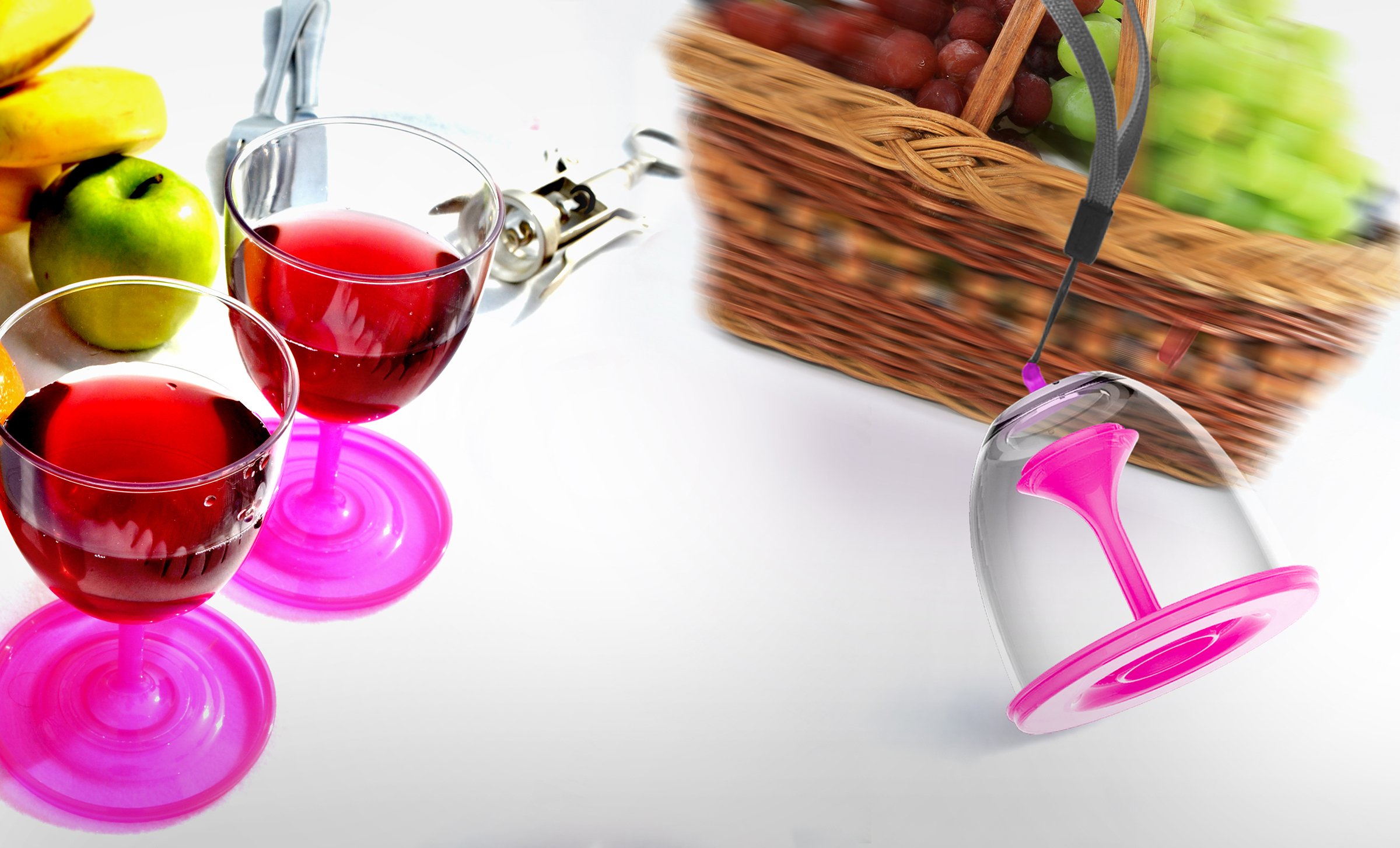 Foto 2 | Copas De Vino Asobu Vt13-9228 Stackngo Unbreakable, 300 Ml, Juego De 2 - Venta Internacional.