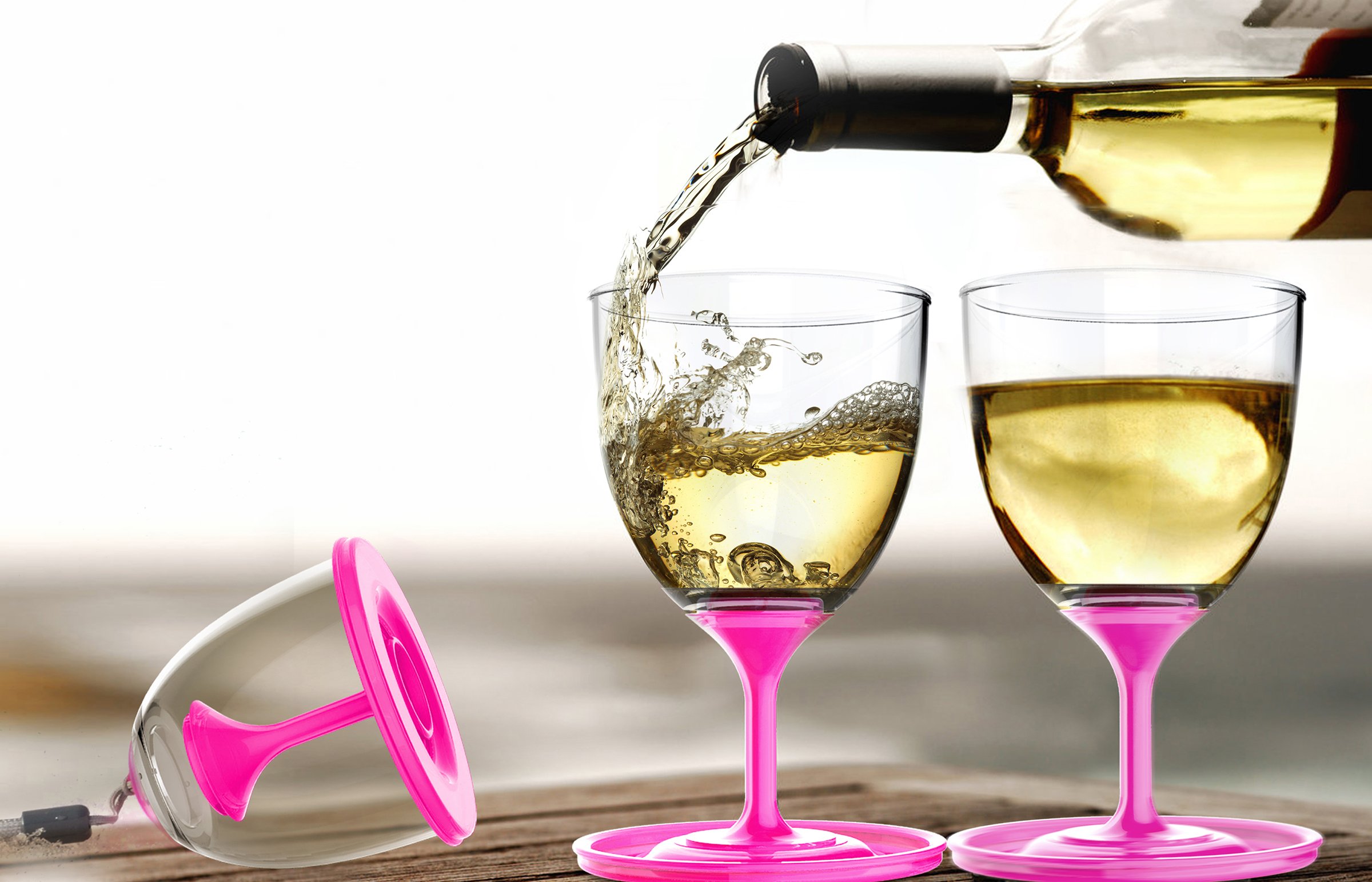 Foto 4 pulgar | Copas De Vino Asobu Vt13-9228 Stackngo Unbreakable, 300 Ml, Juego De 2 - Venta Internacional.