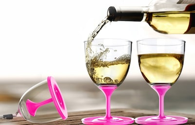 Foto 3 | Copas De Vino Asobu Vt13-9228 Stackngo Unbreakable, 300 Ml, Juego De 2 - Venta Internacional.
