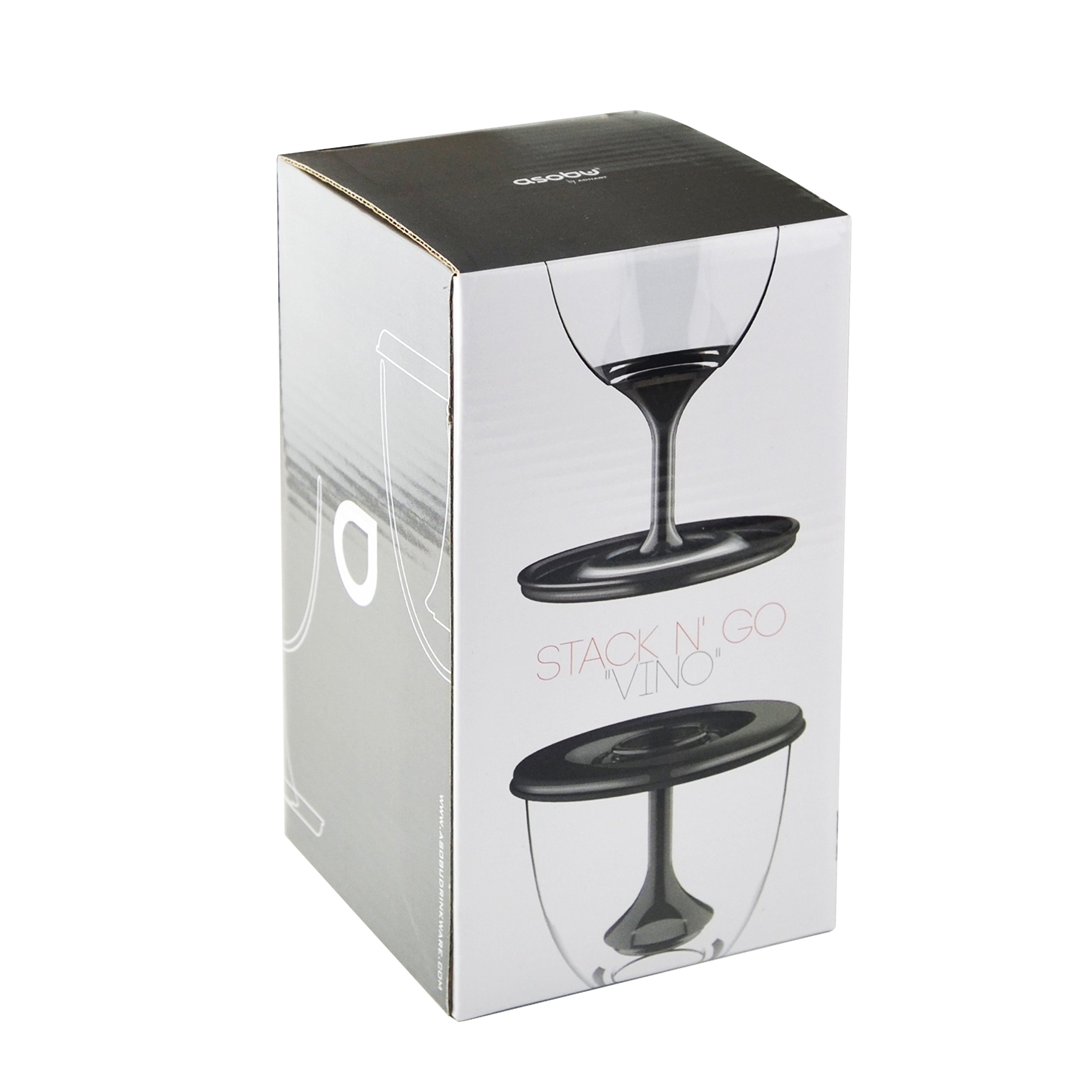 Foto 6 | Copas De Vino Asobu Vt13-9228 Stackngo Unbreakable, 300 Ml, Juego De 2 - Venta Internacional.