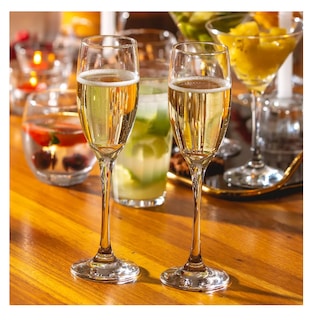 Foto 5 | Set 6 Piezas Copas Flauta Champagne Vidrio 190 Ml 6.5 Oz, Transparente