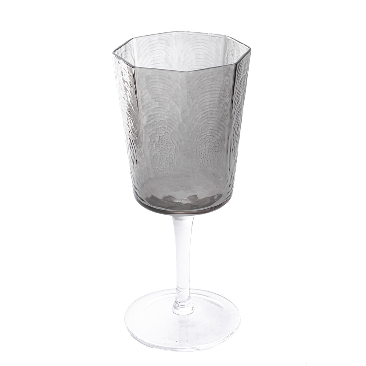 Foto 3 | Set de Copas de Vidrio Crown Baccara Nadin Gris 4 Piezas de 240 ml