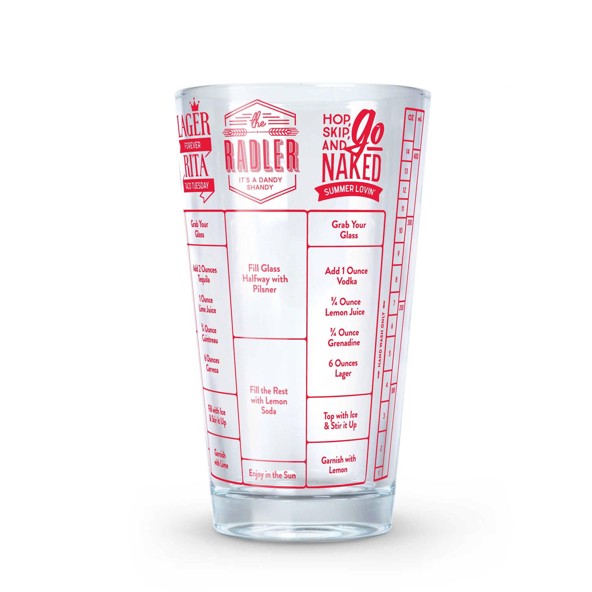 Foto 1 | Vaso Para Recetas De Cócteles, Auténtico Fred Good Measure, 473 Ml - Venta Internacional.