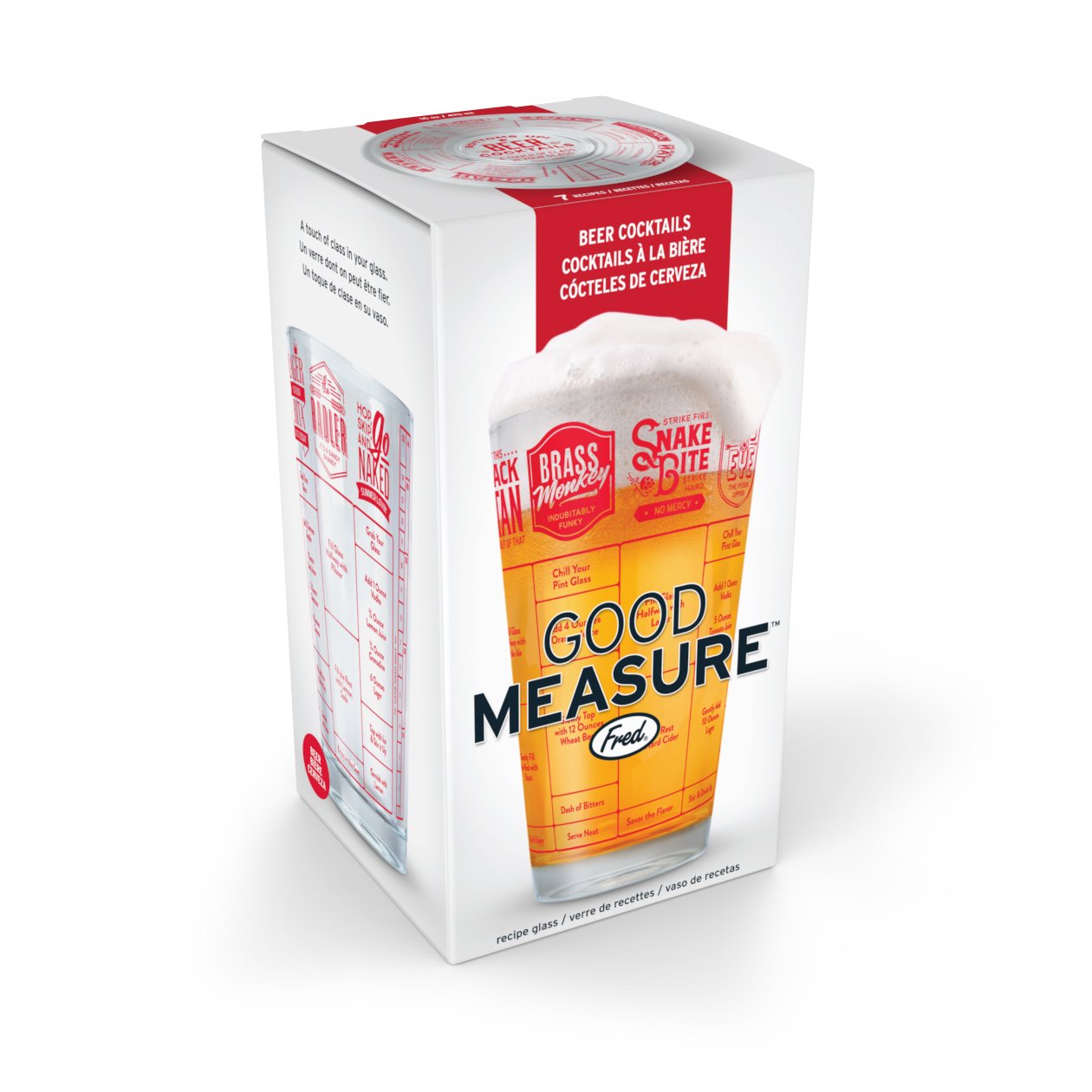 Foto 4 | Vaso Para Recetas De Cócteles, Auténtico Fred Good Measure, 473 Ml - Venta Internacional.