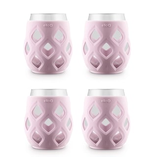 Foto 1 | Set De Copas De Vino Ello Cru, 500 Ml, Sin Tallo Y Funda De Silicona, 4 Unidades - Venta Internacional.